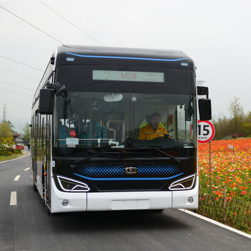 bus elettrico puro di 12m New Energy con la batteria 350.07kwh della sospensione dell'aria