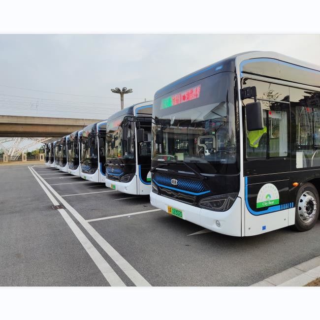 Autobus elettrico puro 12 M LHD Automa EV Innercity Bus 46 posti con sospensione pneumatica