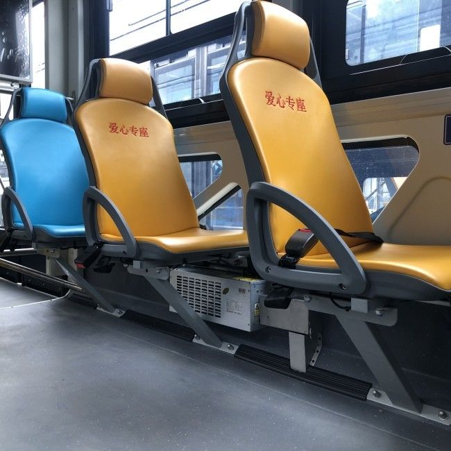 Autobus urbano elettrico a sterzo LHD con sospensione aerea e chilometraggio di 650 km per il trasporto urbano