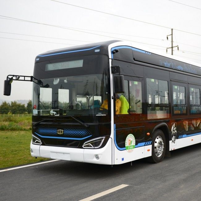 Autobus elettrico puro 12 M Autobus elettrico con 46 posti 350,07 kWh Batteria e sospensione ad aria