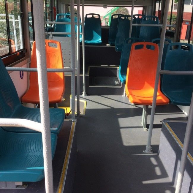 Minibus elettrico con batterie senza manutenzione, colori personalizzati e velocità massima di 69 km/h per il trasporto urbano