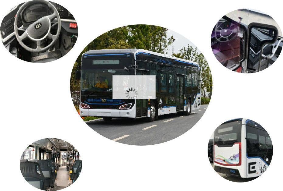 Gli ABS stancano il bus di giro urbano della città di Zev Bus 45 Seat LiFePo4 New Energy 18m