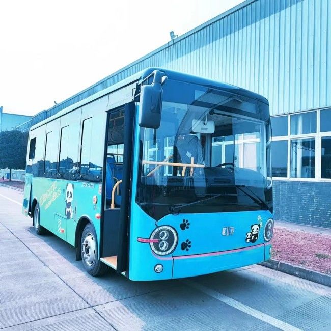 Autobus urbano elettrico personalizzato Batteria LHD/RHD 21 posti Minibus chilometraggio 200 - 270km