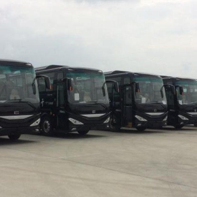 Autobus elettrico New Energy Pure Electric Coach autobus turistico di lusso per il trasporto interurbano.