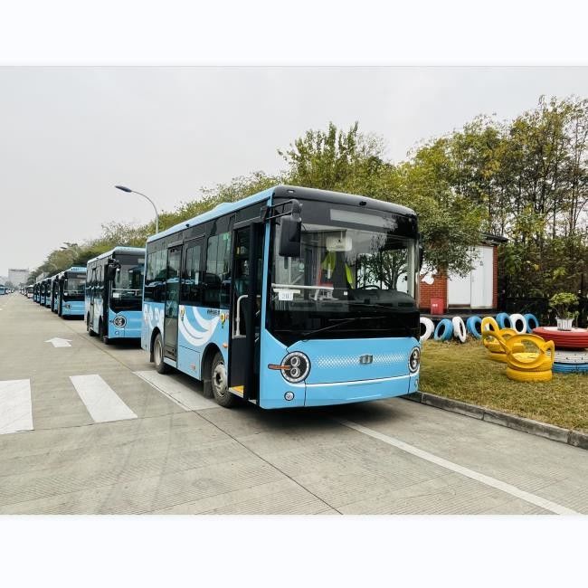 6.6m ZEV Bus Nuovo Bus Energetico Zero Emissioni Due Porte Con 16 Sedile