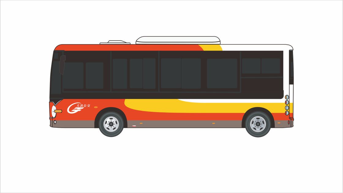 Soluzione per i trasporti pubblici urbani Autobus urbano elettrico da 10,5 metri con 30 posti e batteria da 268 kWh