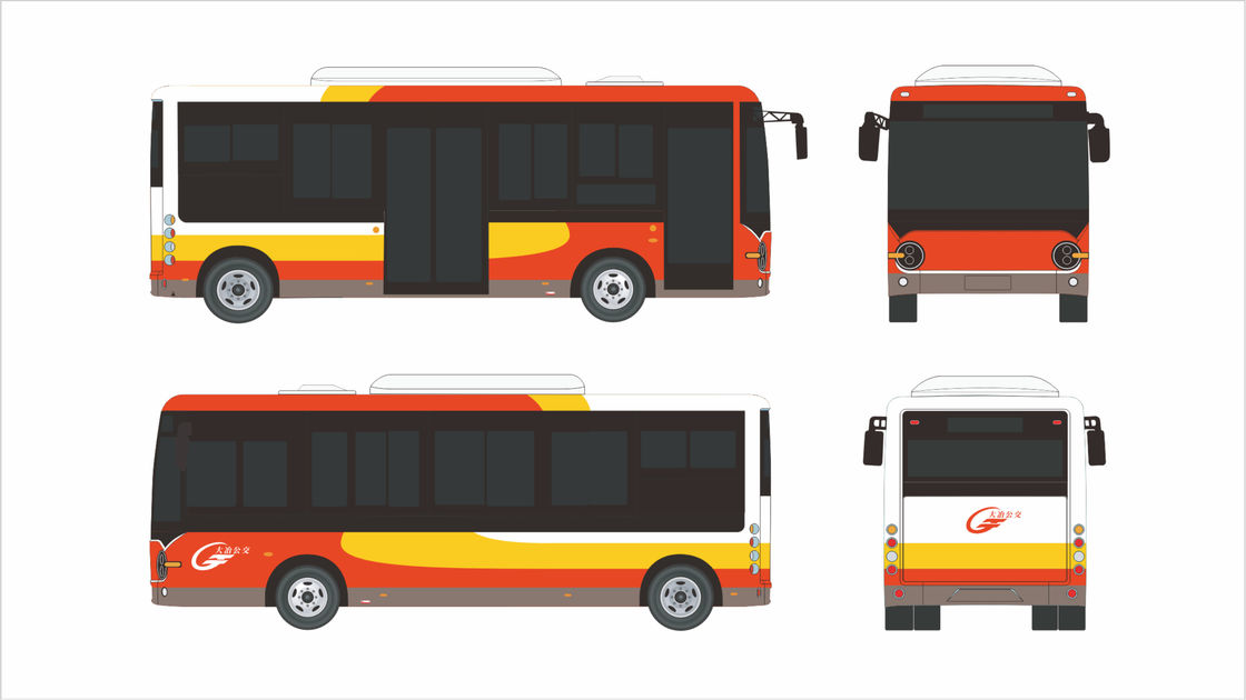 Soluzione per i trasporti pubblici urbani Autobus urbano elettrico da 10,5 metri con 30 posti e batteria da 268 kWh