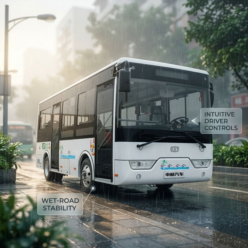 6.6m 16 posti LHD Minibus elettrico Autobus elettronico per il trasporto pubblico urbano
