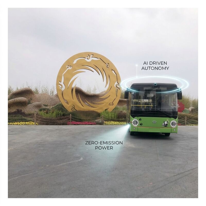 LHD 6,6 m Pure Electric Bus E-Bus con ricarica flash a copertura del pavimento