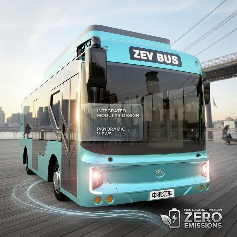 6.6m Mini Bus Elettrico EV Bus con Trasmissione Automatica e Capacità di 23 Posti