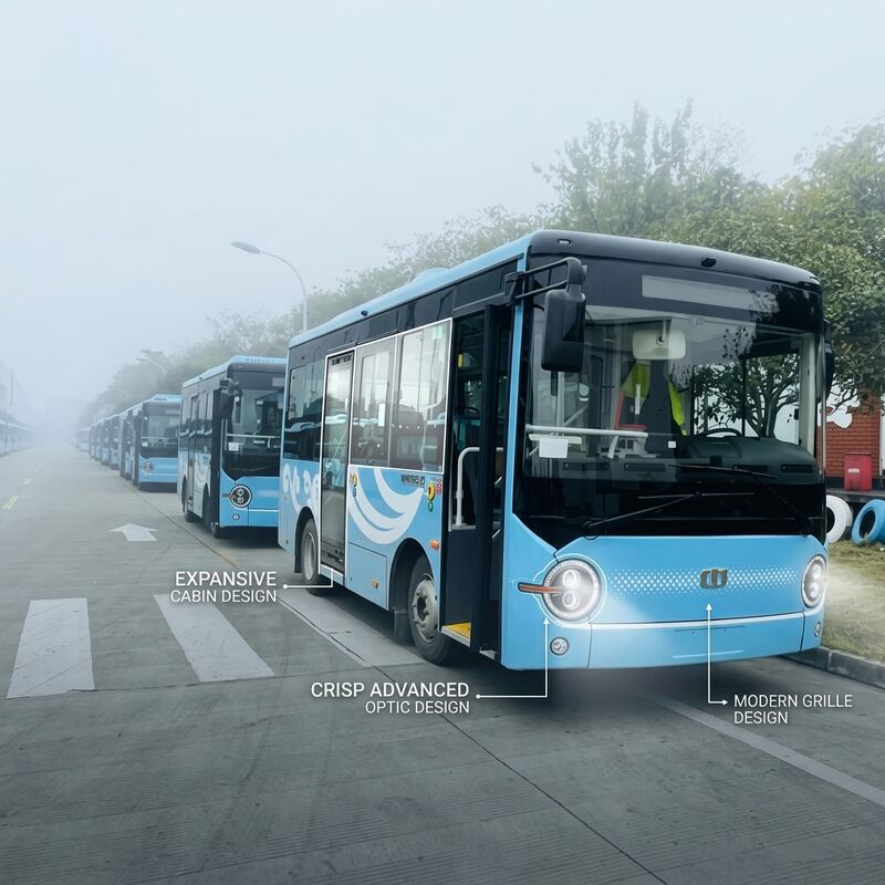6Minibus elettrico a batteria da 0,6 m 19 posti 95,25 kWh a lunga autonomia trasporto eco-compatibile.