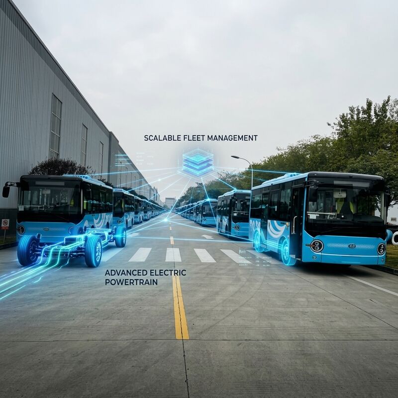 6Minibus elettrico a batteria da 0,6 m 19 posti 95,25 kWh a lunga autonomia trasporto eco-compatibile.