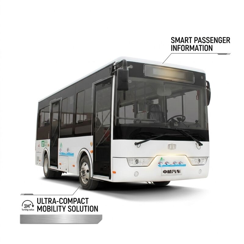 6.6m 16 posti LHD Minibus elettrico Autobus elettronico per il trasporto pubblico urbano