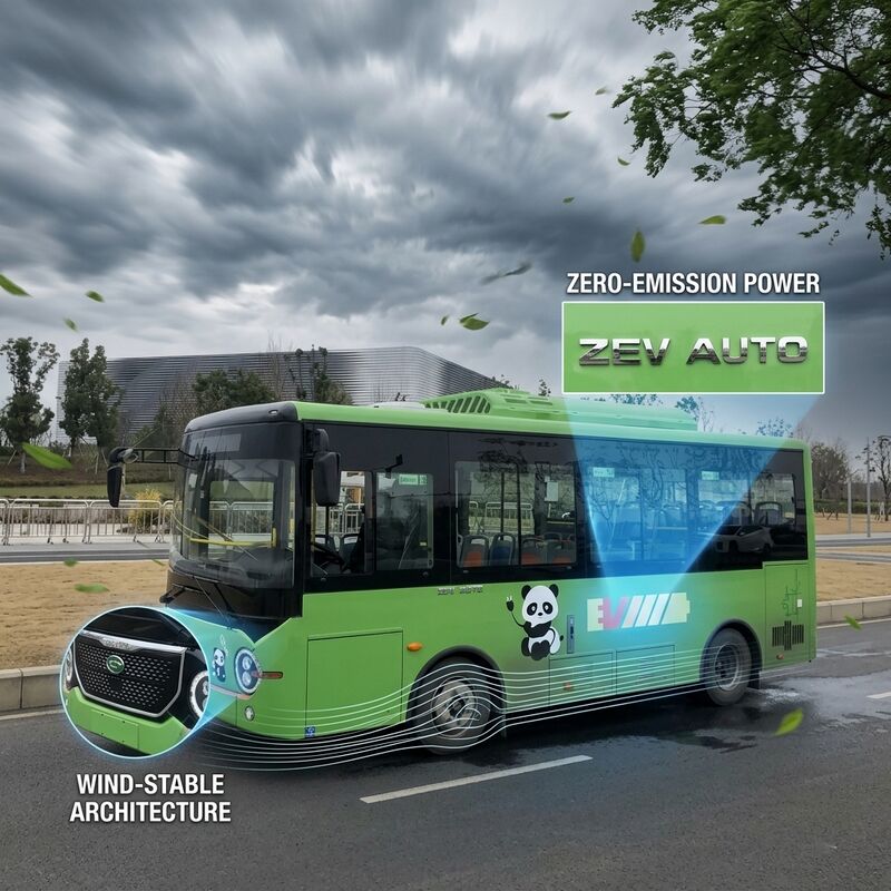 LHD 6,6 m Pure Electric Bus E-Bus con ricarica flash a copertura del pavimento