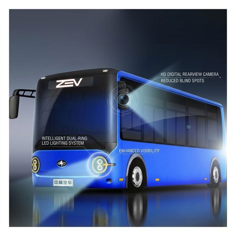 6.6m Autobus elettrici puri Mini City Bus Zero Autobus per il trasporto pubblico 16 posti