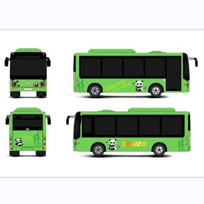 2h tempo di carico veloce Mini Bus Zero Emission elettrico 6.6m 69km/h