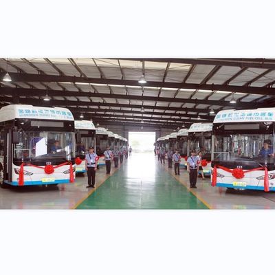 10.5m bus elettrico LHD Zero Emission di Fuel Cell dell'idrogeno di 27 sedili