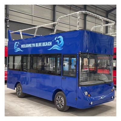 Carrelli da golf personalizzati per auto turistiche a due piani a batteria elettrica per autobus turistico