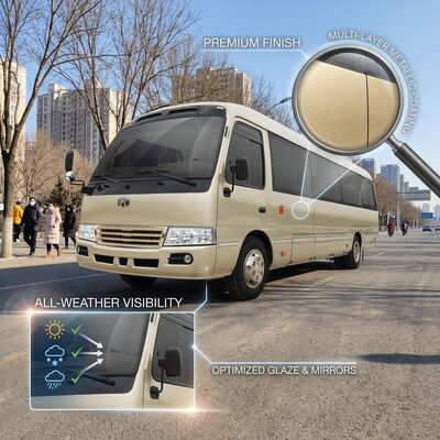 6m 19 energia di Zev Bus LHD dei sedili recuperano Mini Bus elettrico puro 89,7 KWH