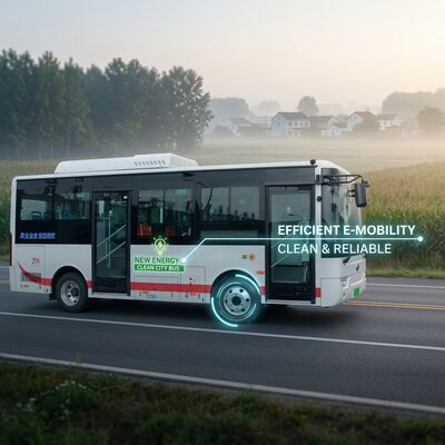 Minibus elettrico a batteria 6M City 14 posti sospensione a molla a foglia.