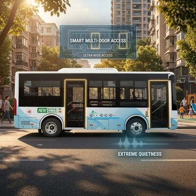 6Autobus elettrico New Energy 270 km chilometraggio 16 posti accetta personalizzazione.